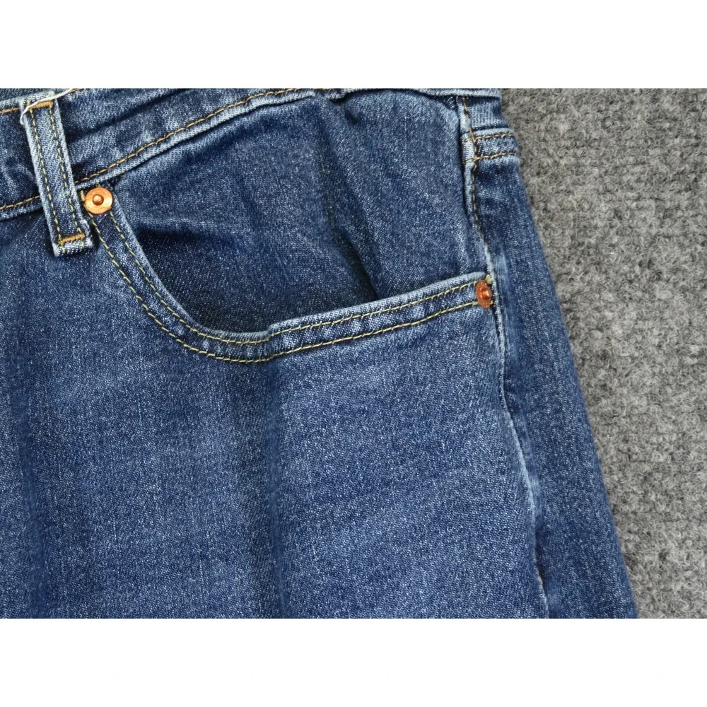 Levi's 505 Jeans Men's 38x30 Blue Regular Fit Straight Leg Western Rancher